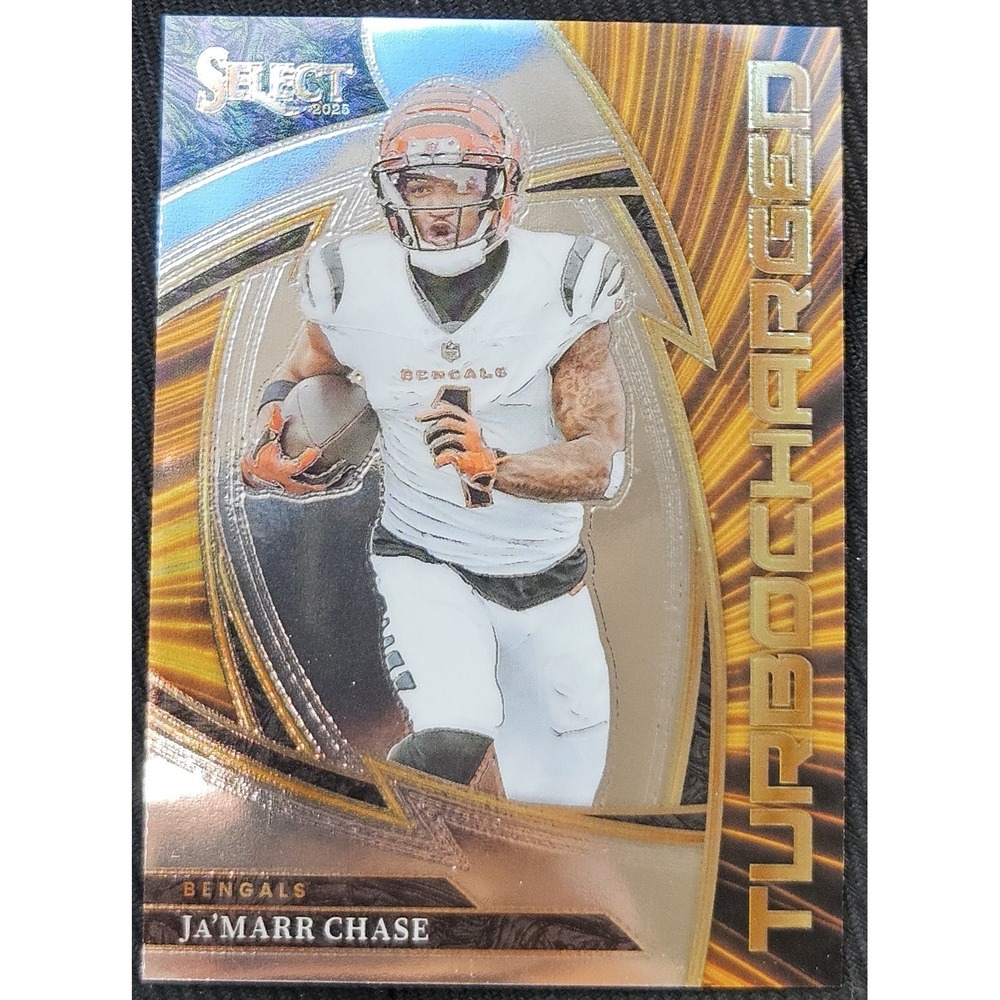 Ja'Marr Chase 2025 Panini Select Turbocharged #15 Cincinnati Bengals